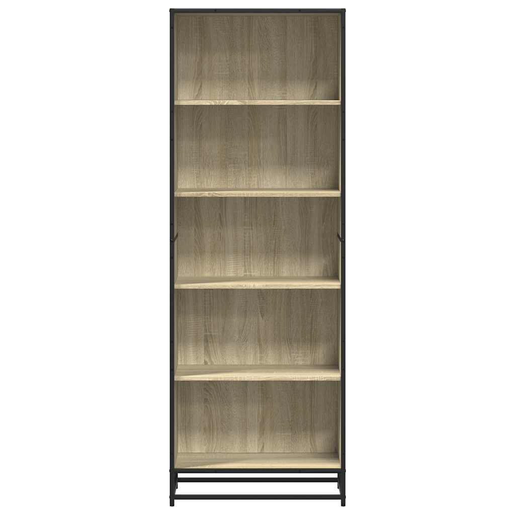 Boekenkast 60x35x170,5 cm bewerkt hout sonoma eikenkleurig
