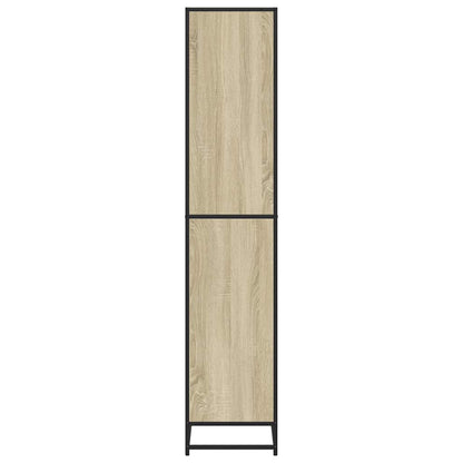Boekenkast 60x35x170,5 cm bewerkt hout sonoma eikenkleurig