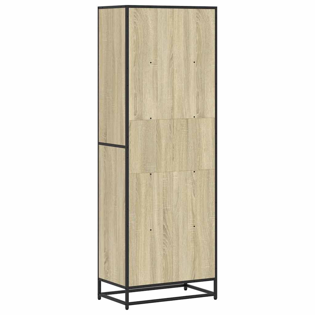 Boekenkast 60x35x170,5 cm bewerkt hout sonoma eikenkleurig
