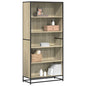 Boekenkast 80,5x35x170,5 cm bewerkt hout sonoma eikenkleurig