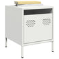 Nachtkastjes 2 st 35x39x43,5 cm staal wit