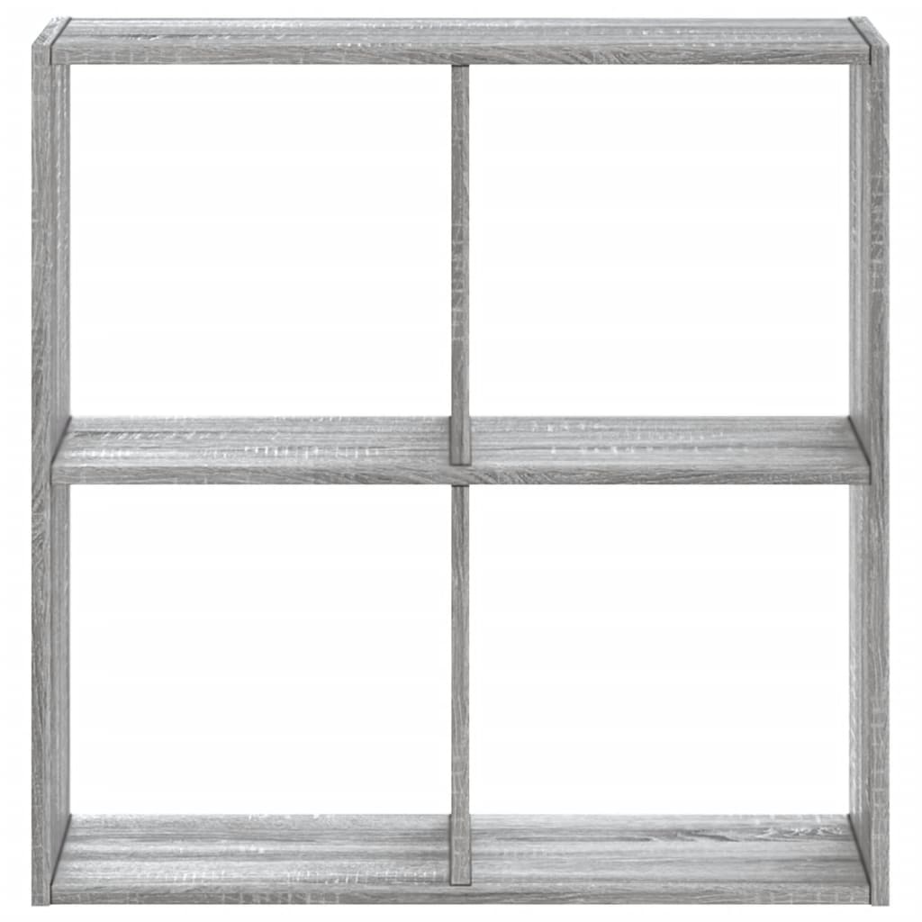 Boekenkast 68,5x32x68,5 cm bewerkt hout grijs sonoma eiken