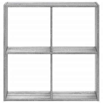 Boekenkast 68,5x32x68,5 cm bewerkt hout grijs sonoma eiken