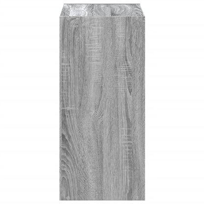 Boekenkast 68,5x32x68,5 cm bewerkt hout grijs sonoma eiken