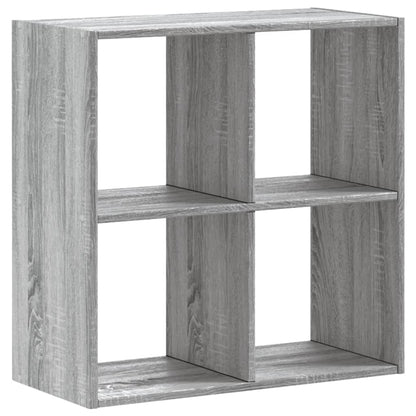 Boekenkast 68,5x32x68,5 cm bewerkt hout grijs sonoma eiken