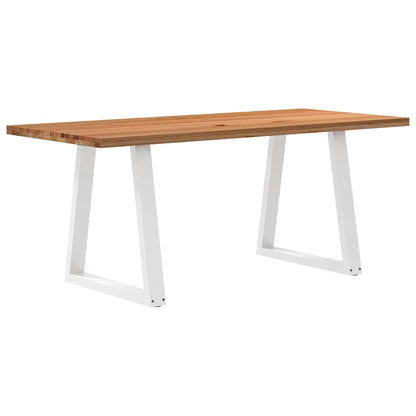 Eettafel rechthoekig 180x80x74 cm massief eikenhout lichtbruin