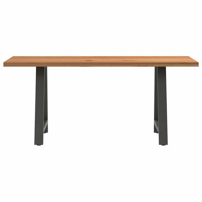 Eettafel rechthoekig 180x80x74 cm massief eikenhout lichtbruin