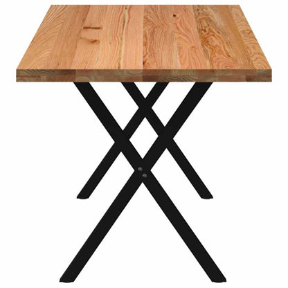 Eettafel rechthoekig 180x80x74 cm massief eikenhout lichtbruin