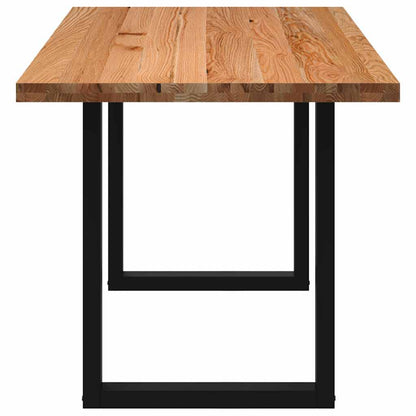 Eettafel rechthoekig 200x80x74 cm massief eikenhout lichtbruin