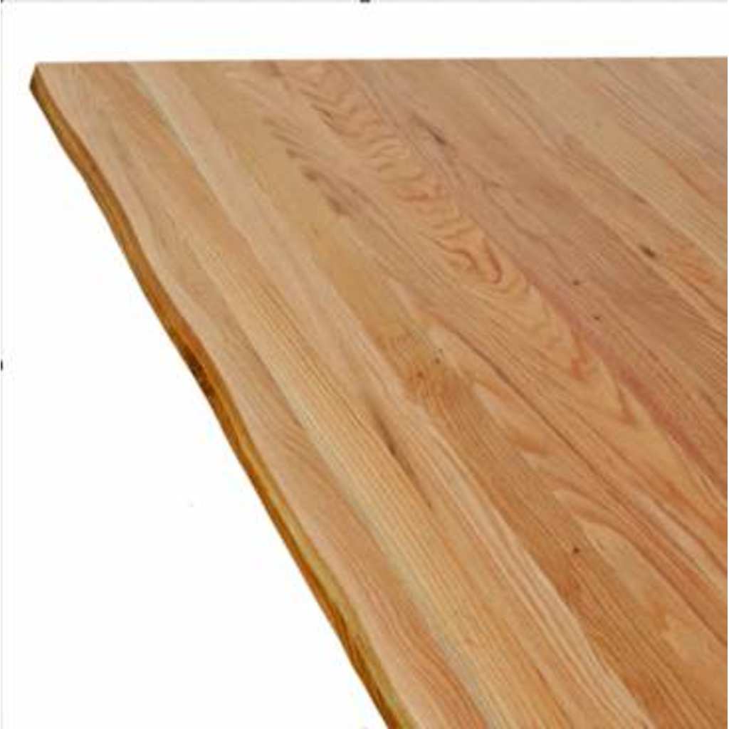 Eettafel met natuurlijke rand massief eikenhout rechthoekig