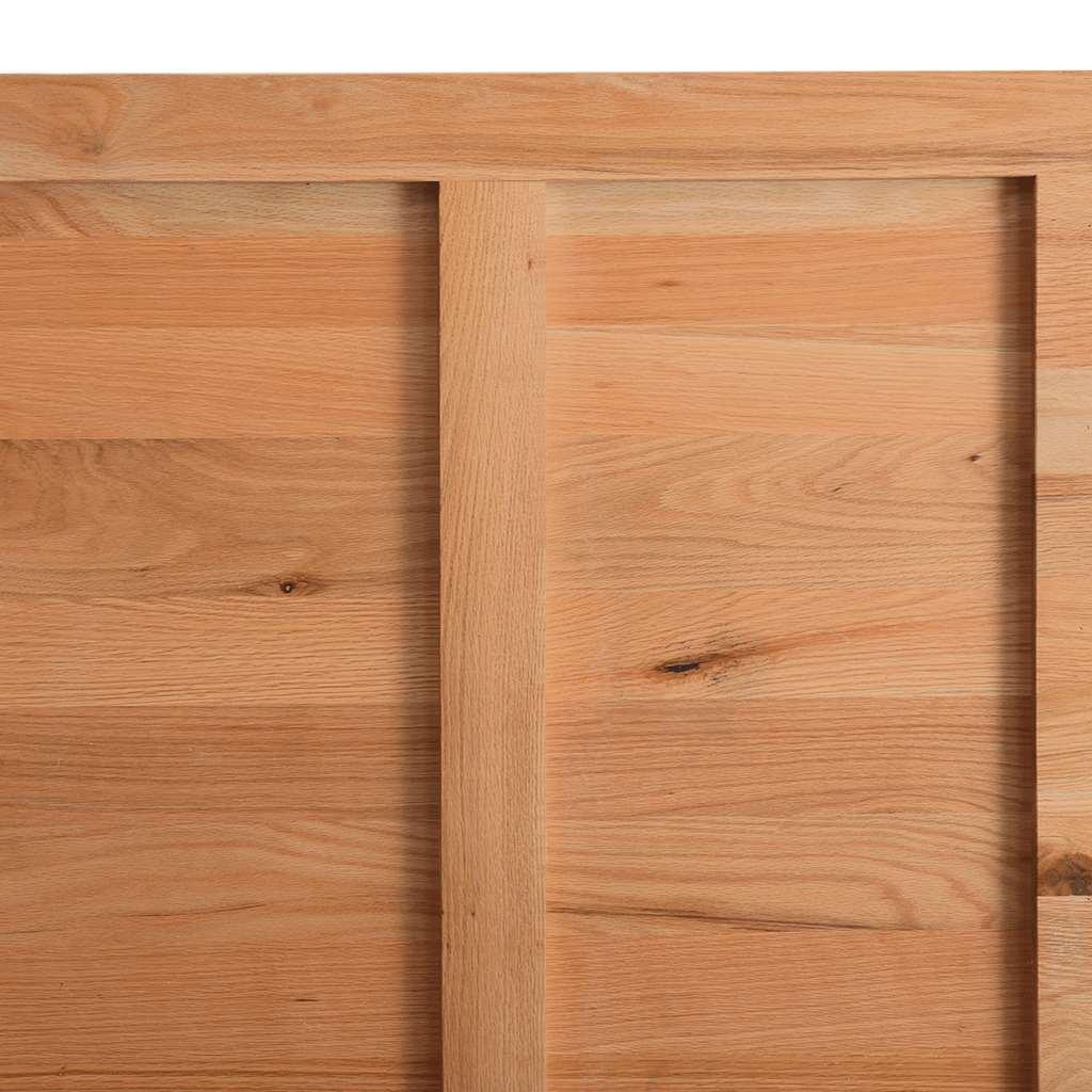 Eettafel rechthoekig 220x80x74 cm massief eikenhout lichtbruin