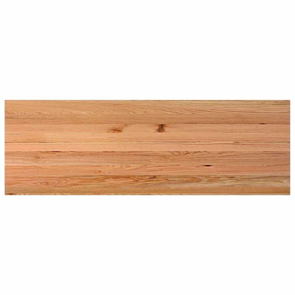 Eettafel rechthoekig 240x80x74 cm massief eikenhout lichtbruin