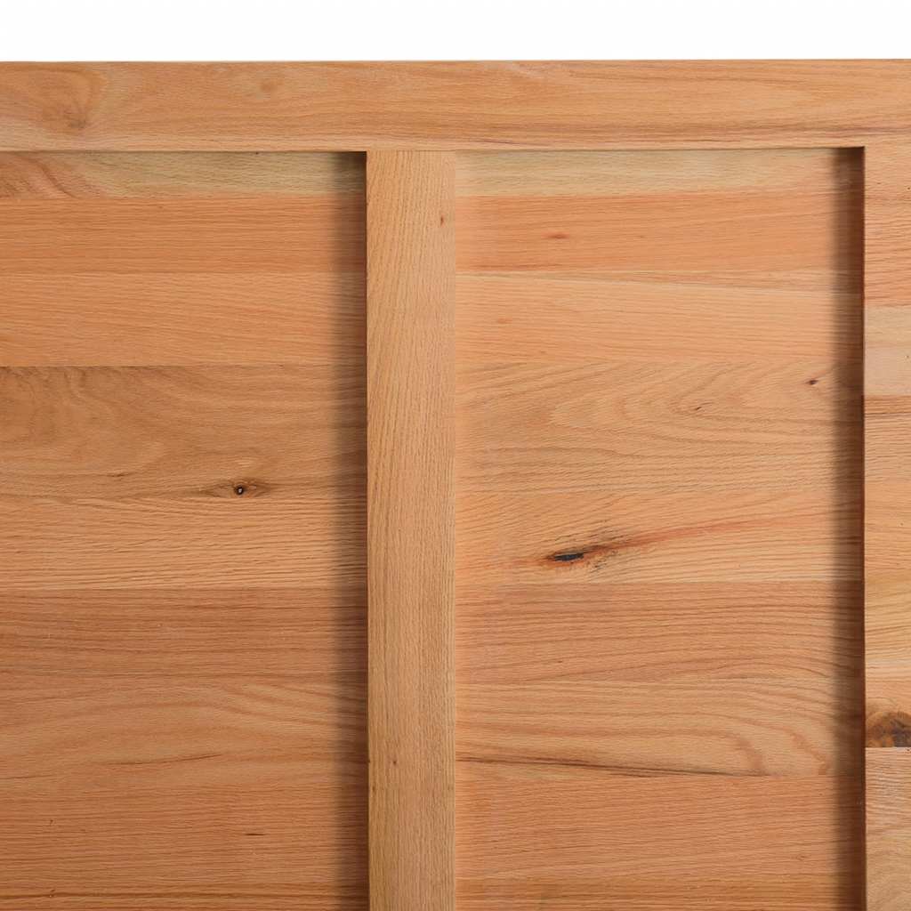 Eettafel met natuurlijke rand 240x80x74 cm massief eikenhout