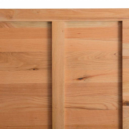 Eettafel met natuurlijke rand 240x80x74 cm massief eikenhout