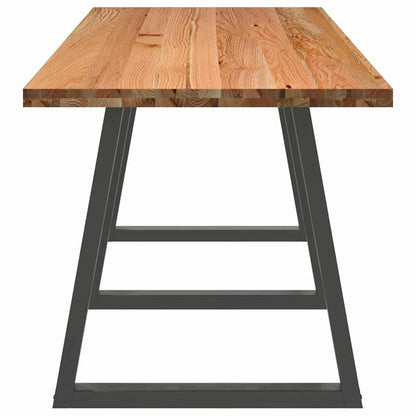 Eettafel rechthoekig 280x80x74 cm massief eikenhout lichtbruin