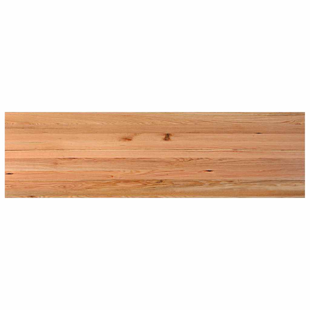Eettafel rechthoekig 280x80x74 cm massief eikenhout lichtbruin