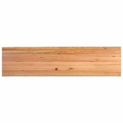 Eettafel met natuurlijke rand 320x80x74 cm massief eikenhout