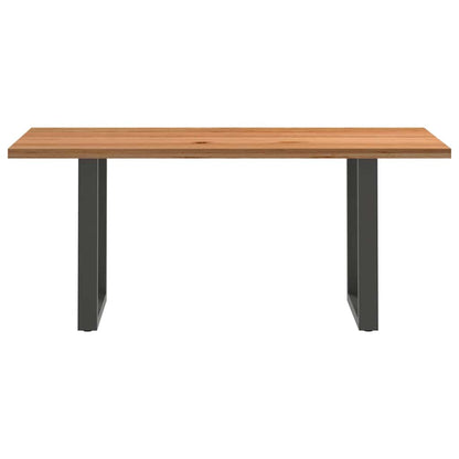 Eettafel rechthoekig 180x90x74 cm massief eikenhout lichtbruin