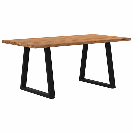 Eettafel rechthoekig 180x90x74 cm massief eikenhout lichtbruin