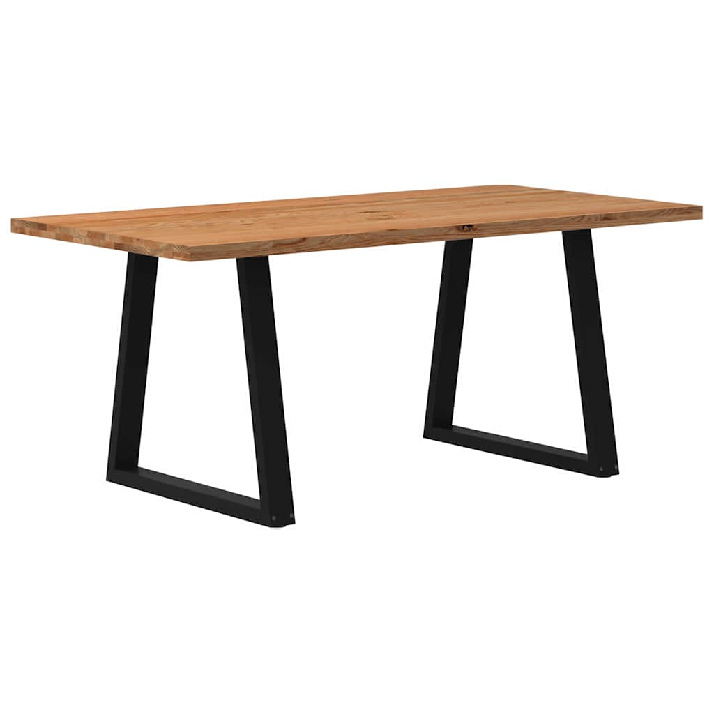 Eettafel rechthoekig 180x90x74 cm massief eikenhout lichtbruin