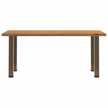 Eettafel rechthoekig 180x90x74 cm massief eikenhout lichtbruin