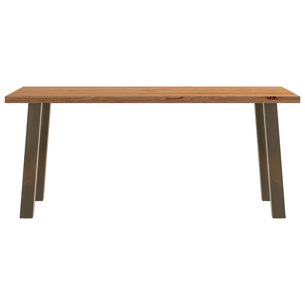 Eettafel rechthoekig 180x90x74 cm massief eikenhout lichtbruin