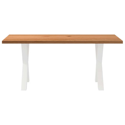 Eettafel rechthoekig 180x90x74 cm massief eikenhout lichtbruin