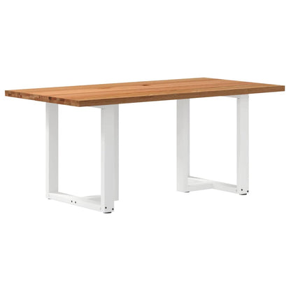 Eettafel rechthoekig 180x90x74 cm massief eikenhout lichtbruin