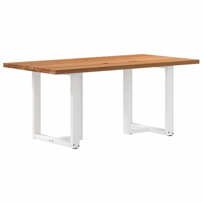 Eettafel rechthoekig 180x90x74 cm massief eikenhout lichtbruin