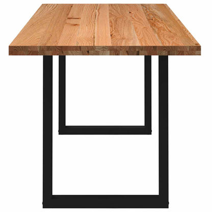 Eettafel rechthoekig 200x90x74 cm massief eikenhout lichtbruin