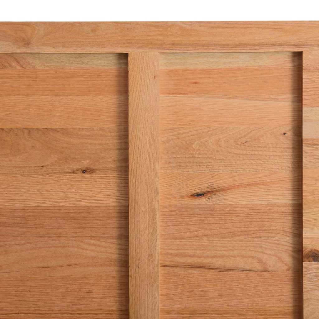 Eettafel rechthoekig 220x90x74 cm massief eikenhout lichtbruin