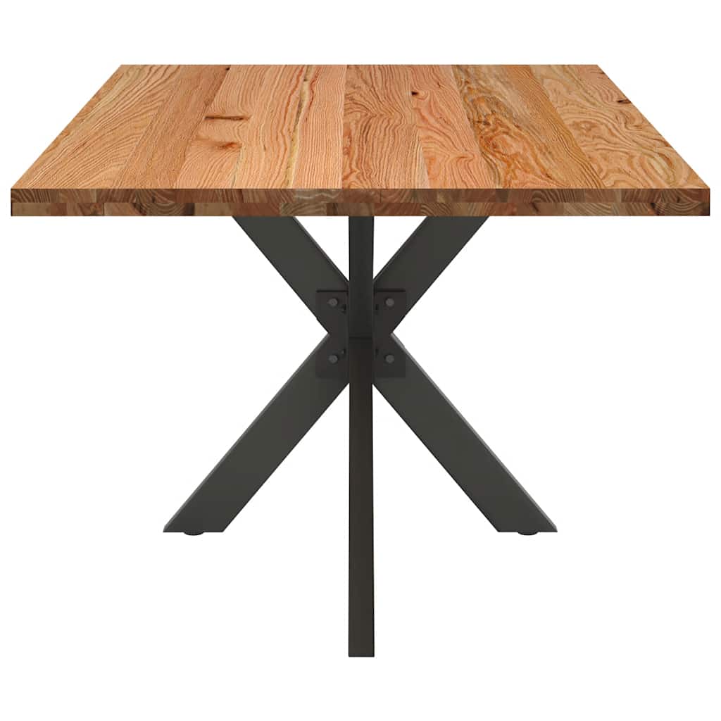 Eettafel rechthoekig 180x100x74 cm massief eikenhout lichtbruin