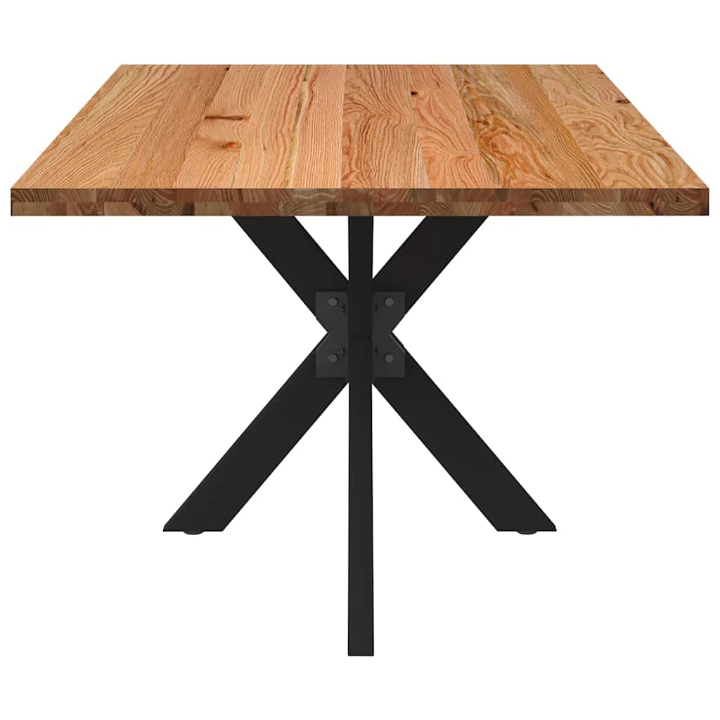 Eettafel rechthoekig 180x100x74 cm massief eikenhout lichtbruin