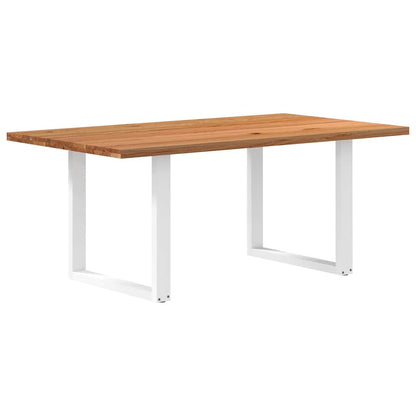 Eettafel rechthoekig 180x100x74 cm massief eikenhout lichtbruin