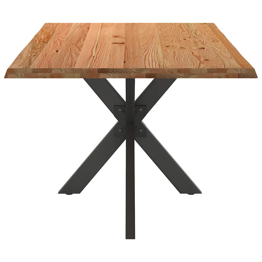 Eettafel rechthoekig 180x100x74 cm massief eikenhout lichtbruin