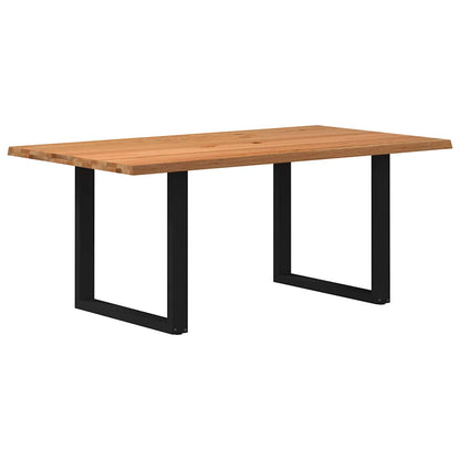 Eettafel rechthoekig 180x100x74 cm massief eikenhout lichtbruin
