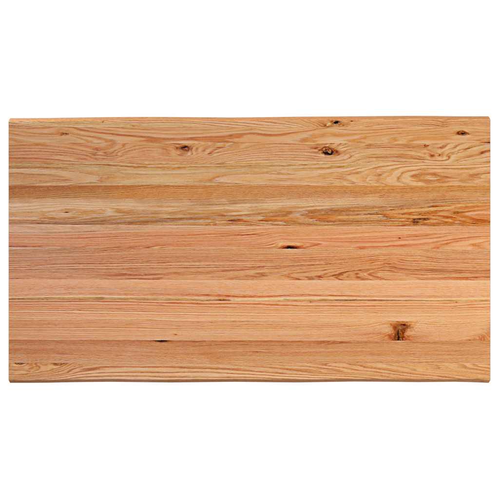 Eettafel 180x100x74 cm massief eikenhout lichtbruin