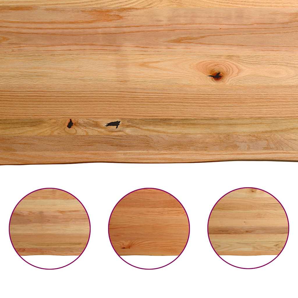 Eettafel 180x100x74 cm massief eikenhout lichtbruin