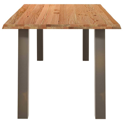 Eettafel rechthoekig 180x100x74 cm massief eikenhout lichtbruin