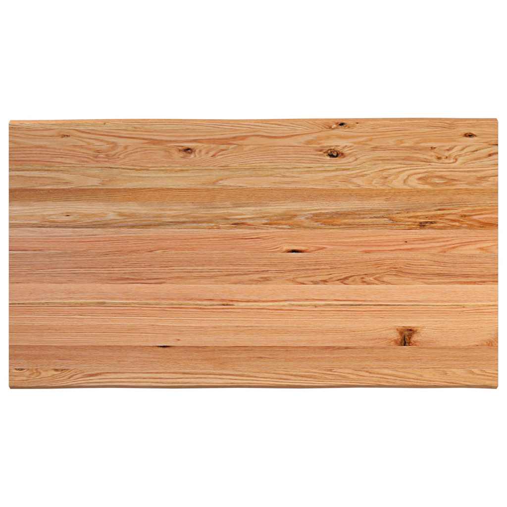 Eettafel rechthoekig 180x100x74 cm massief eikenhout lichtbruin