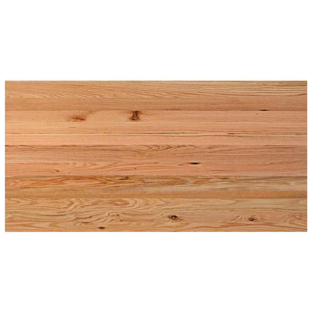 Eettafel rechthoekig 200x100x74 cm massief eikenhout lichtbruin