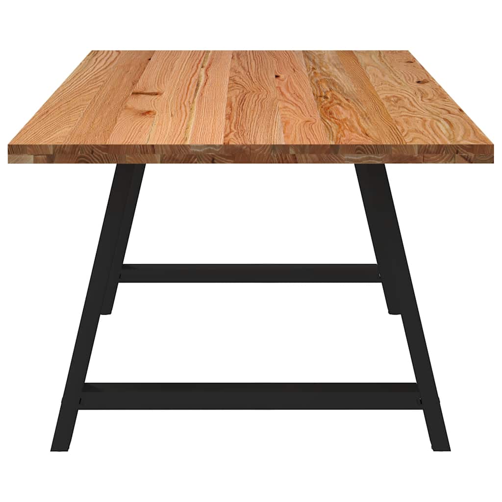 Eettafel rechthoekig 200x100x74 cm massief eikenhout lichtbruin