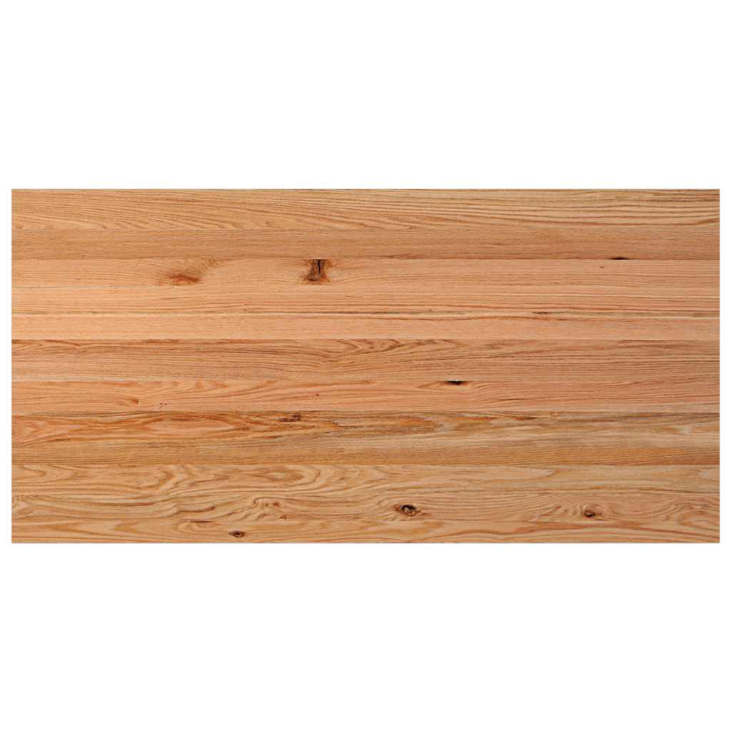 Eettafel rechthoekig 200x100x74 cm massief eikenhout lichtbruin