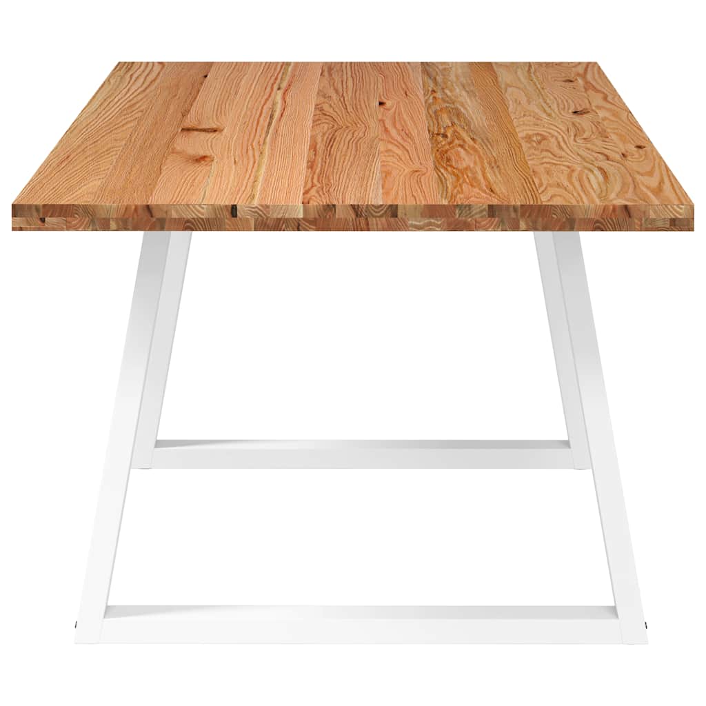 Eettafel rechthoekig 200x100x74 cm massief eikenhout lichtbruin