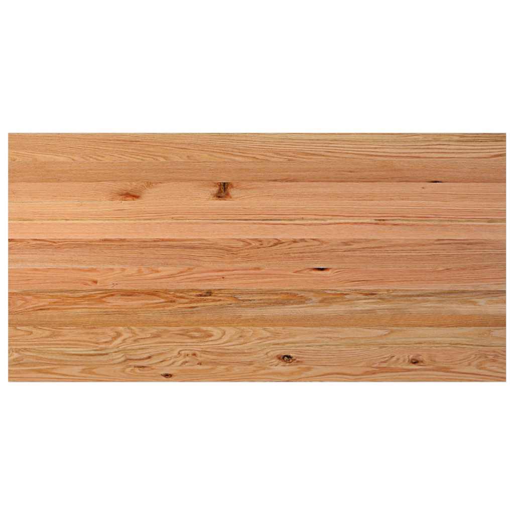 Eettafel rechthoekig 200x100x74 cm massief eikenhout lichtbruin