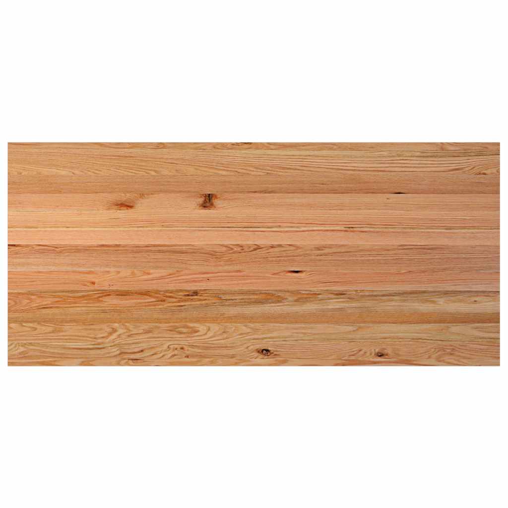 Eettafel met natuurlijke rand 220x100x74 cm massief eikenhout