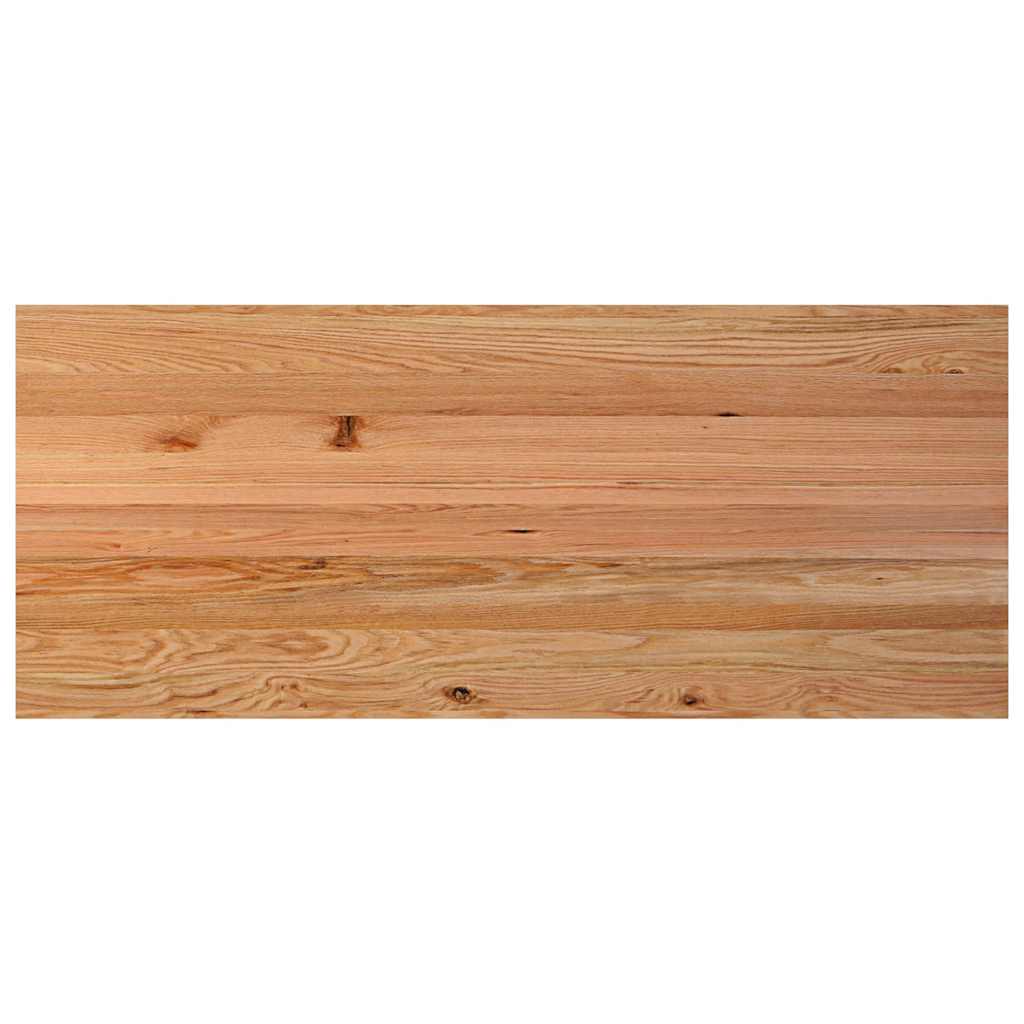 Eettafel rechthoekig 240x100x74 cm massief eikenhout lichtbruin