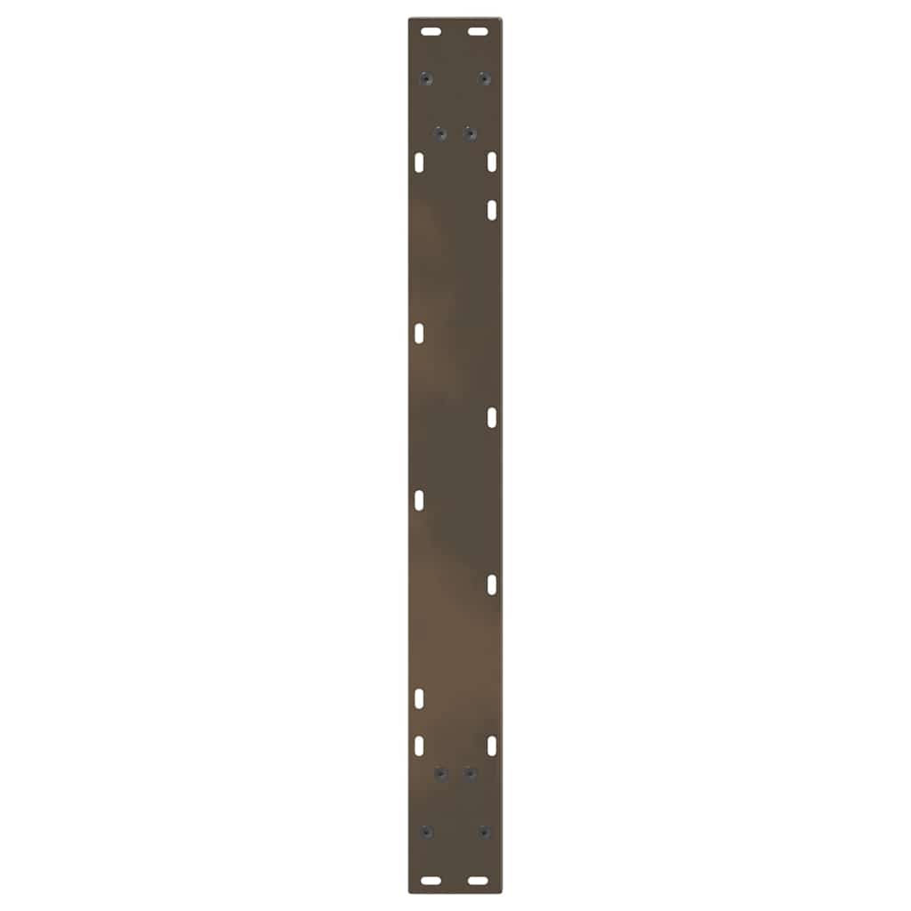 Eettafel met natuurlijke rand 220x100x74 cm massief eikenhout