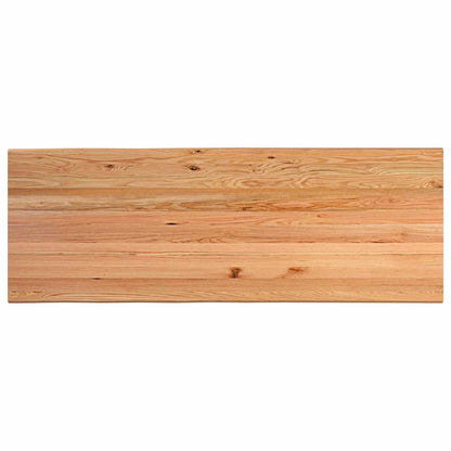 Eettafel met natuurlijke rand 280x100x74 cm massief eikenhout