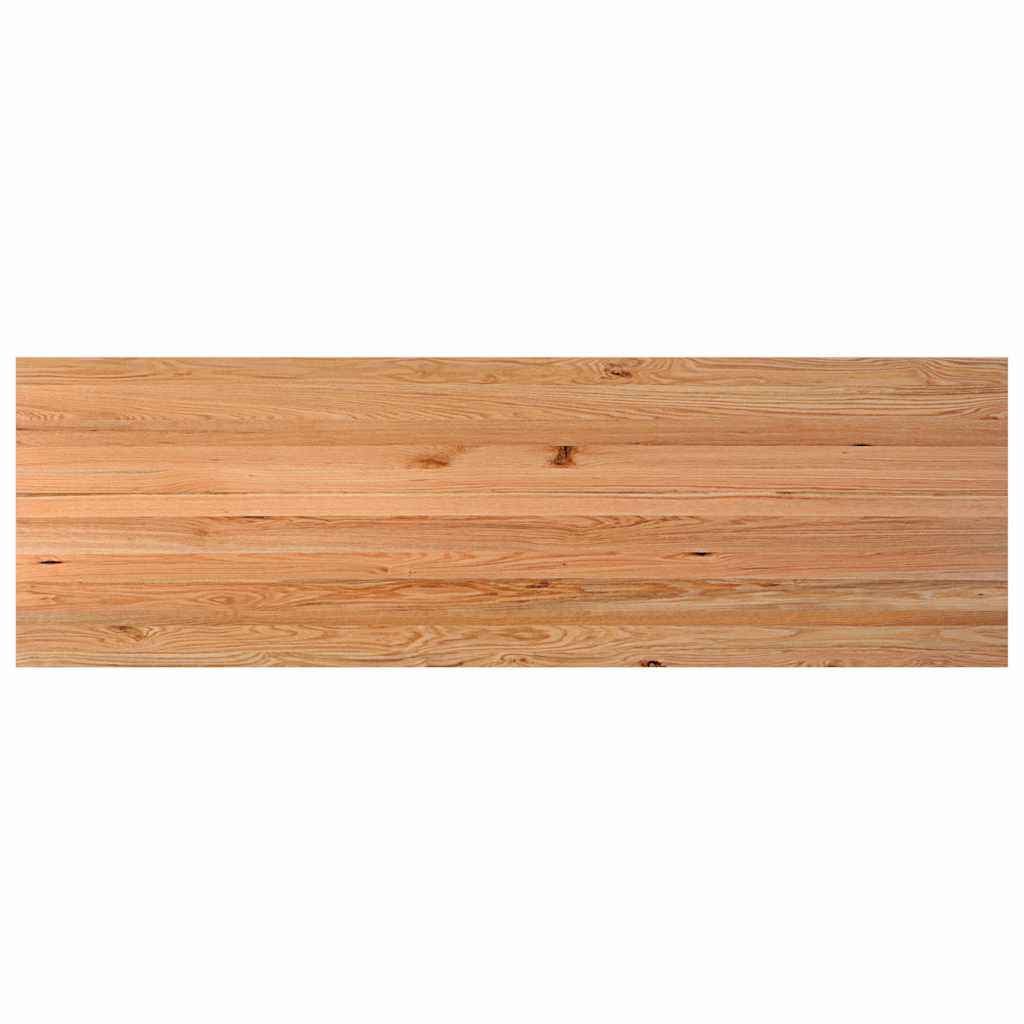 Eettafel rechthoekig 320x100x74 cm massief eikenhout lichtbruin